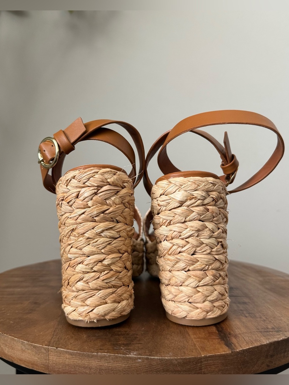 Lulus Chunky Platform Sandals Heels 8.5 - Picture 6 of 7